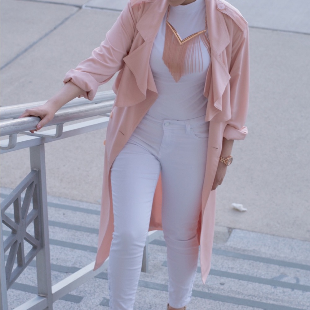 Pink Trench Coat